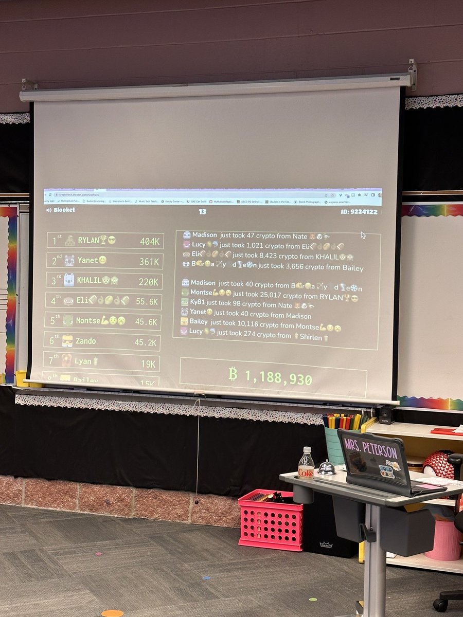 Thank you, Blooket!  Things that are boring to practice, like knowing which piano key is which pitch, are no longer boring!  My students showed great mastery today of this, and knowledge of accidentals!  <a href="/RStar512/">Rising Star Elementary ⭐️</a> #blooket