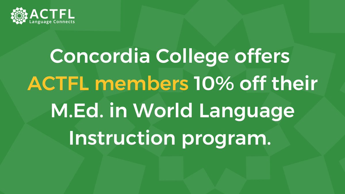 Join Program Director Dr. Cassandra Glynn, for an informal discussion about the M.Ed. in World Language Instruction program at Concordia College! The virtual info session will take place on 03/29 at 4:30 p.m. CT. Register now: bit.ly/3ySSwpq @Concordia_MN