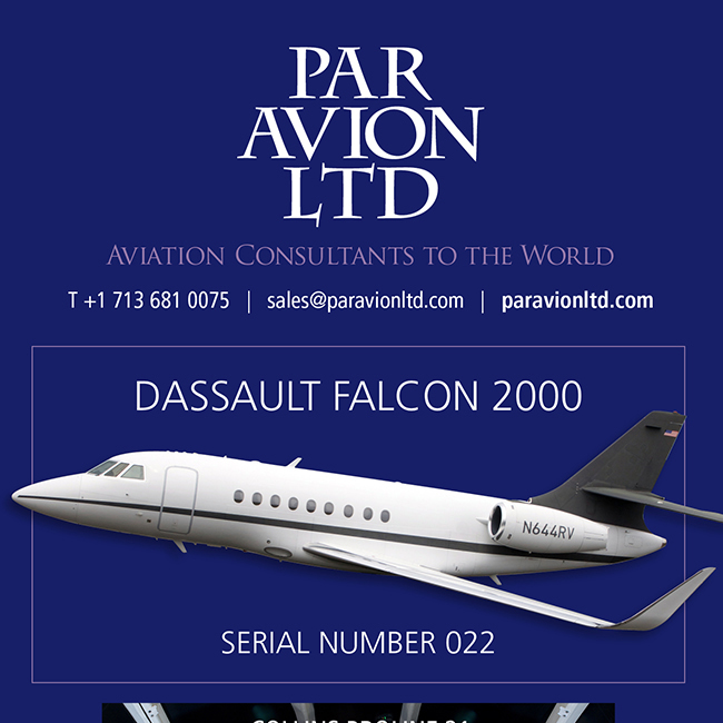 #Dassault #Falcon 2000 available at Par Avion Ltd.
Collins Proline 21
CSP Gold
More details at: https://t.co/qyJ6axLVAY
#bizav #aircraftforsale #privatejet #privateflying #jetforsale #businessaviation

Join our mailing list here: https://t.co/Qb5ens9P23
