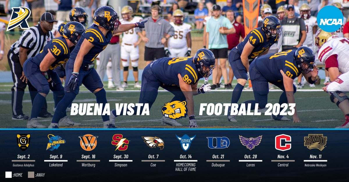 🏈JUST ANNOUNCED🏈

<a href="/BVU_Football/">BVU Football</a> has released its Fall 2023 schedule and <a href="/Coach_Dickinson/">Austin Dickinson</a> has rounded out his coaching staff. Spring practice starts tomorrow!

Read the full story at bvuathletics.com/news/2023/3/22… #DefendtheLake #d3fb #rollriversFB #BeaversBuild