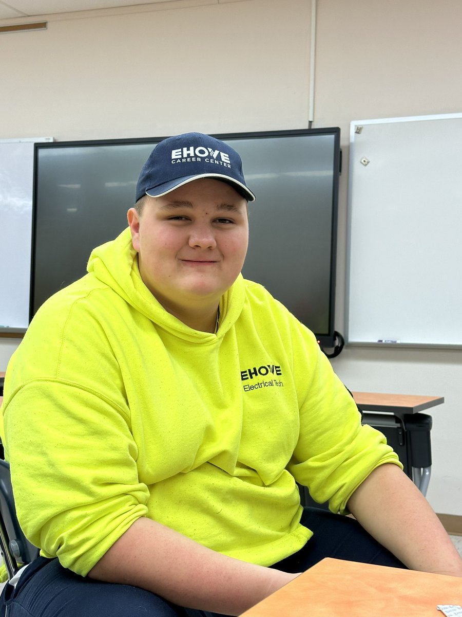 I asked Christain what is something about EHOVE he’s wants people to know and he said “ The teachers are very informative and will help you out if you don’t understand something” #EHOVEvips