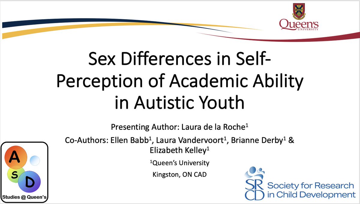 Laura Dlr (@lauraa_dlr) on Twitter photo Very excited to be presenting my flash talk on Self-Perceptions of Academic Ability in Autistic Youth in the “Academic and Behavioral Outcomes among Children with Developmental Disabilities” symposium Saturday @ 10:30AM in Rm 150 B-C! Stop by & let’s chat! <a href="/SRCDtweets/">Society for Research in Child Development</a> #SRCD23 Very excited to be presenting my flash talk on Self-Perceptions of Academic Ability in Autistic Youth in the “Academic and Behavioral Outcomes among Children with Developmental Disabilities” symposium Saturday @ 10:30AM in Rm 150 B-C! Stop by & let’s chat! <a href="/SRCDtweets/">Society for Research in Child Development</a> #SRCD23