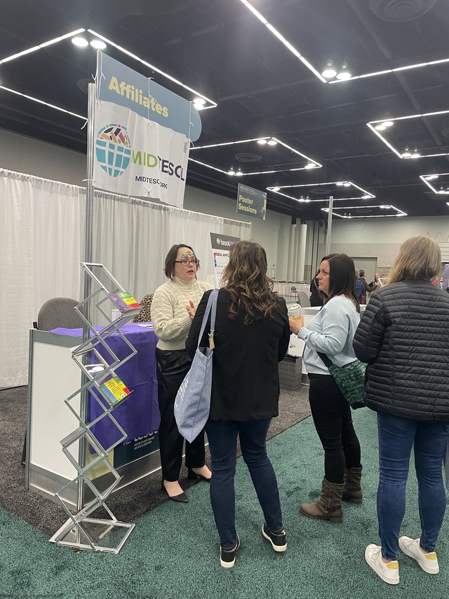 TeachLearnAct's tweet photo. Hey @MIDTESOL members or anyone at #TESOL2023 from MO, IA, NE, or KS…stop by the MIDTESOL booth to meet our energetic representatives and hear about social/dinner opportunities on Thursday! https://t.co/ohebOMMqg8