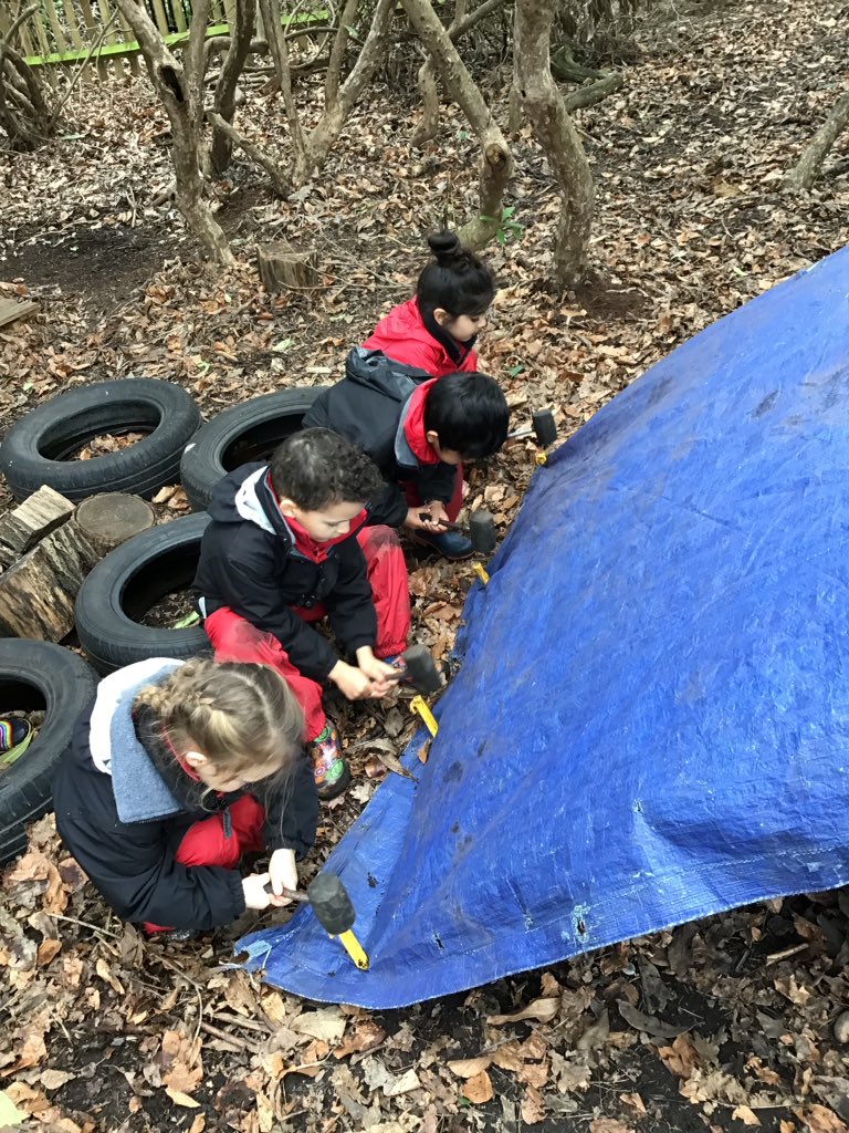 BGS_LowerSch's tweet photo. Nursery had lots of fun in the woods this afternoon, building dens and searching for sticks that looked like the sounds we have been learning
#BGS_Nursery
#BGS_OutdoorLearning
#NeverStopLearning. https://t.co/zKwa3bl2Q4