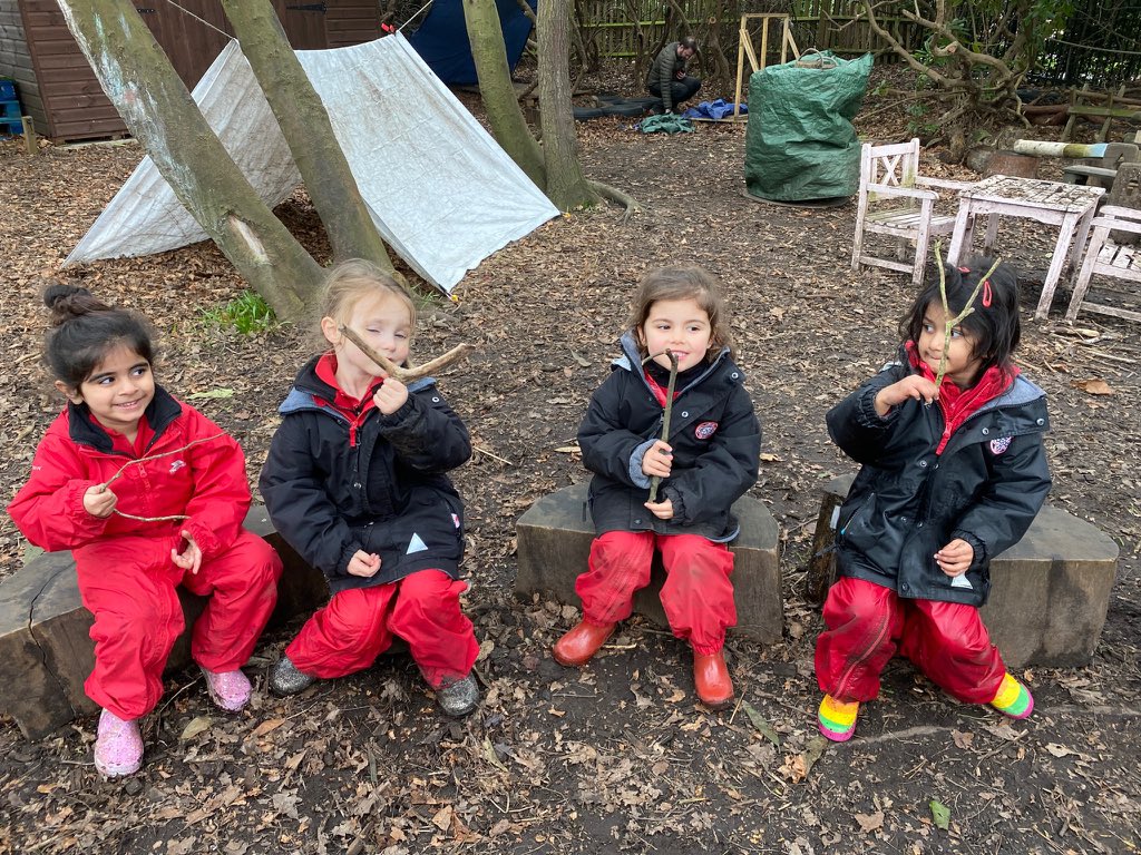 BGS_LowerSch's tweet photo. Nursery had lots of fun in the woods this afternoon, building dens and searching for sticks that looked like the sounds we have been learning
#BGS_Nursery
#BGS_OutdoorLearning
#NeverStopLearning. https://t.co/zKwa3bl2Q4