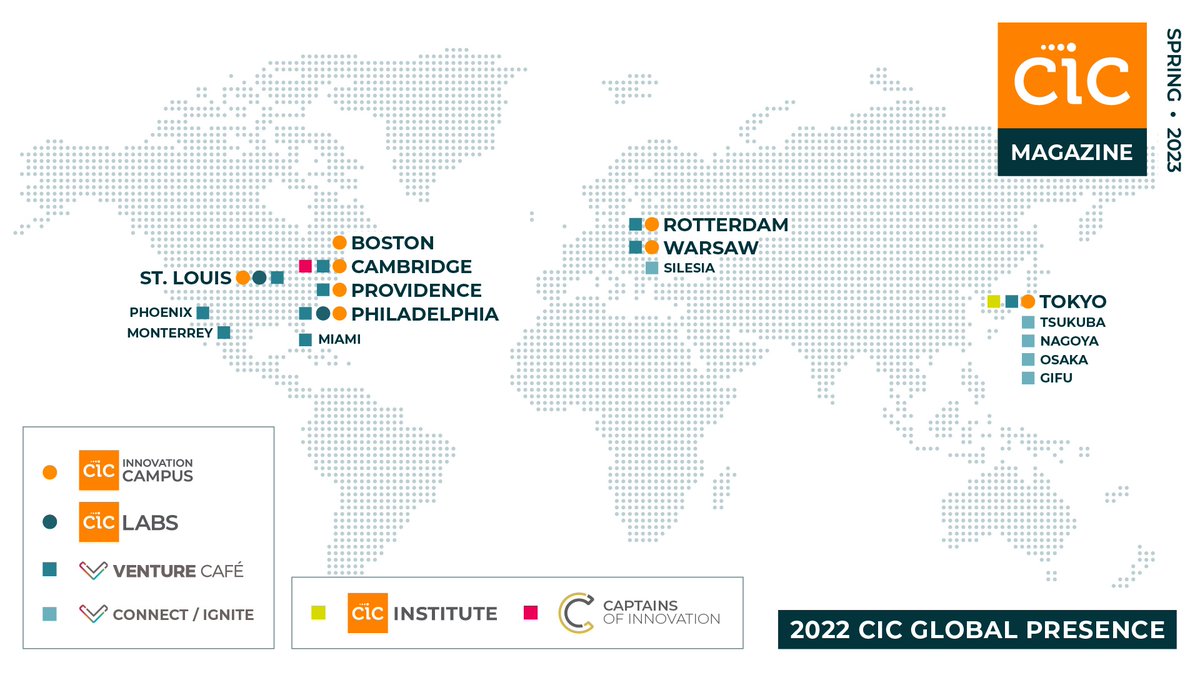 For 24 years, we've cultivated a global innovation ecosystem through our coworking spaces, wet labs, &amp; programming. Whether you're a startup or a multinational corporation, CIC provides the space and support you need to innovate and grow. Learn more: ow.ly/c1hY50NnaYq