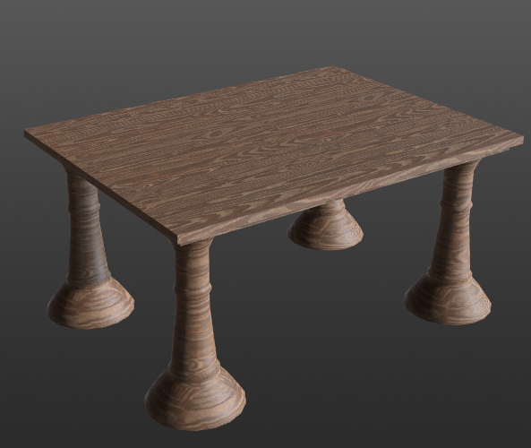 BMWolfpatch's tweet photo. Table. Don't mind the thick feet. #3dsMax #3dmodeling https://t.co/Xx9NwT8iUr