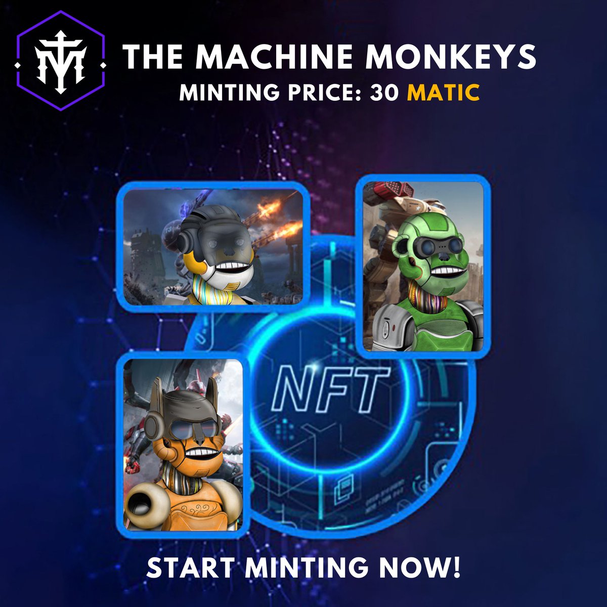 machinemonkeys's tweet photo. Public sale is live now..!!✨

Come join us now..!! @machinemonkeys

Mint at our official website: https://t.co/CFC4dtZ2Sj 

Smart Contract:
https://t.co/PX1ScNoIjK

Discord Link:
https://t.co/qOVQCI5Qpr

#NFT #NFTProject #NFTMinting #NFTCommunity #NFTdrops #ETH #MintingNow #BTC https://t.co/KDaOtp5Tu5