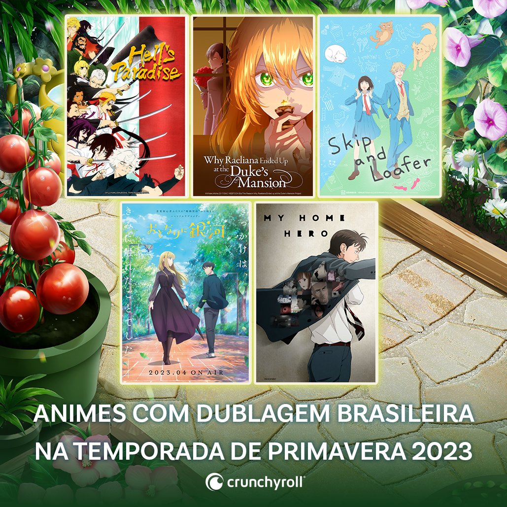 Animes dublados na Temporada de Primavera de 2023 na Crunchyroll