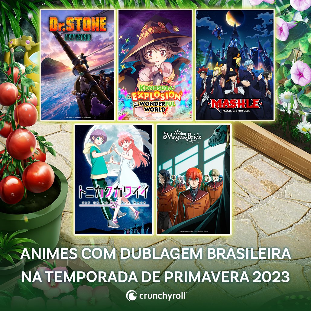 Animes dublados na Temporada de Primavera de 2023 na Crunchyroll: Confira a  lista completa - Crunchyroll Notícias