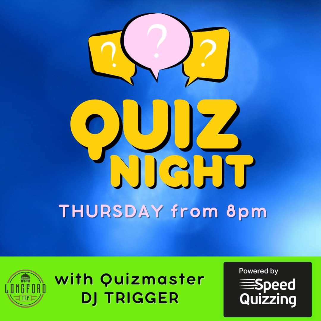 LongfordTap's tweet image. ❓❗ Will you be Quizzing with us tomorrow? 

🕣 Quiz starts promptly at 8.30pm
📱 Bring a device or borrow one on the night
🆓 FREE entry
🍺 Winners get Drinks Tokens

Don&apos;t forget to book a table! 🍻

#SpeedQuizzing #stretford #M32