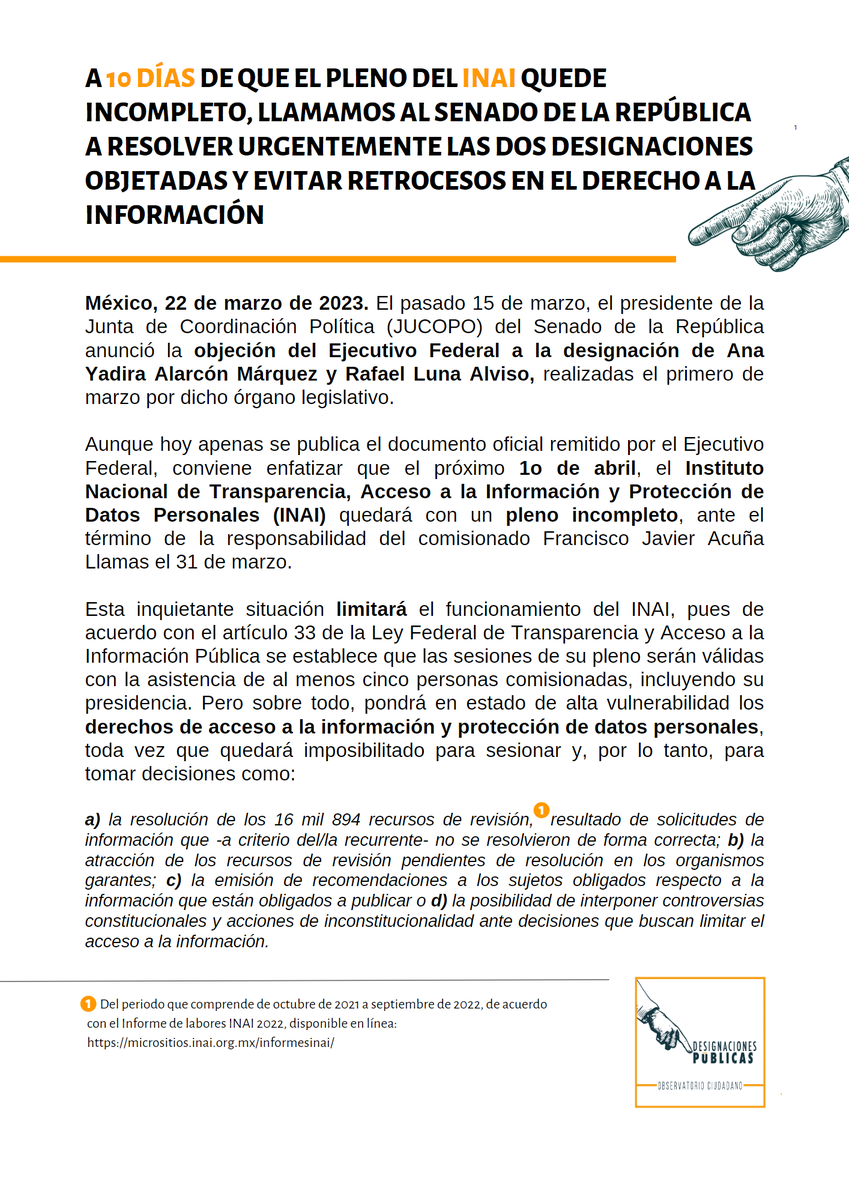 Designaciones tweet media