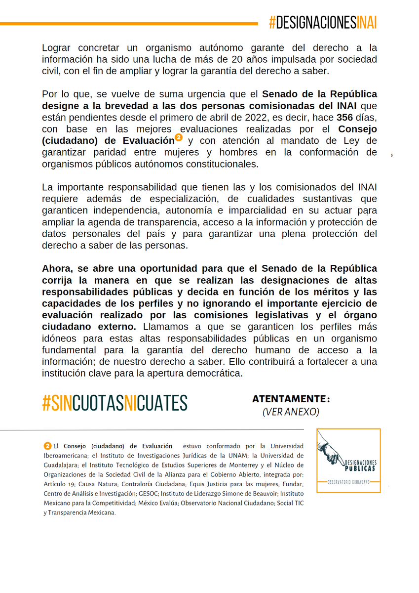 Designaciones tweet media