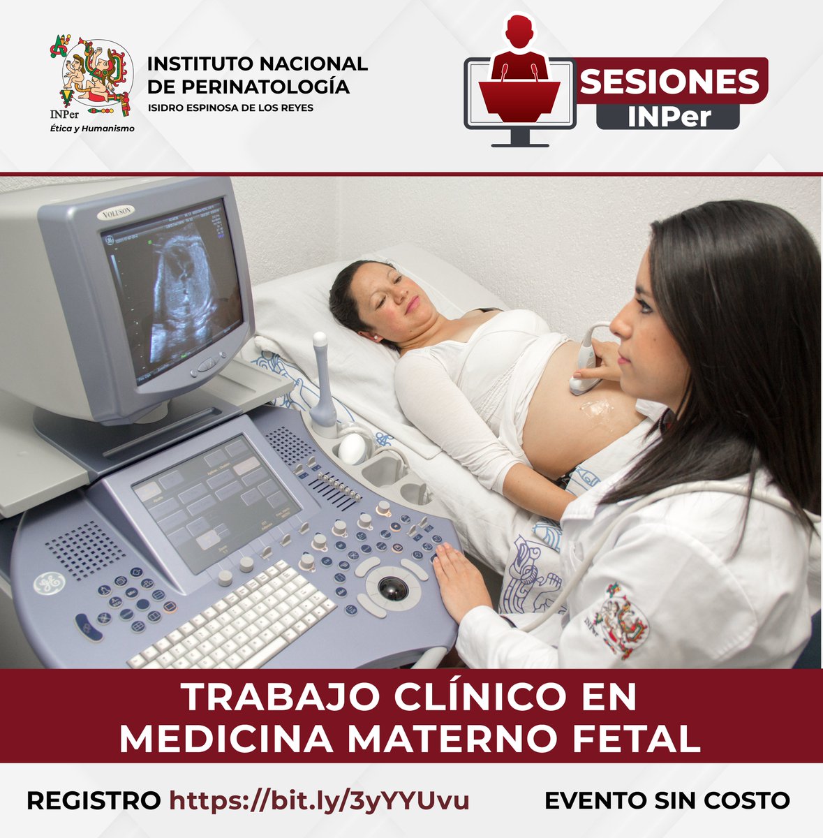 INPer_mx's tweet photo. #SesiónINPer
TRABAJO CLÍNICO EN #MEDICINAMATERNOFETAL

Miércoles 29 de marzo • 12 h.
Evento sin Costo • Regístrate en https://t.co/jqQfq7q97z

#WebinarINPer #PartoPretérmino #CrecimientoFetal #DefectosFetales #VigilanciaFetal #PacienteDiabética #Diabetes #MaternoFetal #Embarazo https://t.co/HpylAhabDw