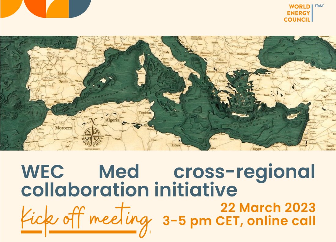 #Energy The WEC Med cross-regional collaboration initiative starts today! @WECouncil Euro-#Mediterranean and Gulf National Committees together to draft a shared list of priorities and processes for the Regional #EnergyTransition agenda Find out more 👉 bit.ly/3JAkmM4