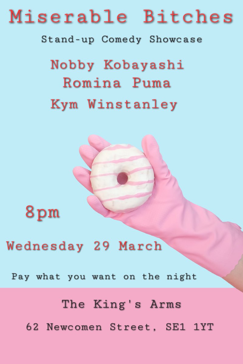 Quick reminder for the Miserable Bitches gig with <a href="/NobbyKLondon/">Nobumi Kobayashi</a>, <a href="/rominapuma/">romina puma</a> and me a week today. Please note this is a cash gig and there are two cash machines in very close proximity to the pub that also takes cash and card on the bar. Long live cash.