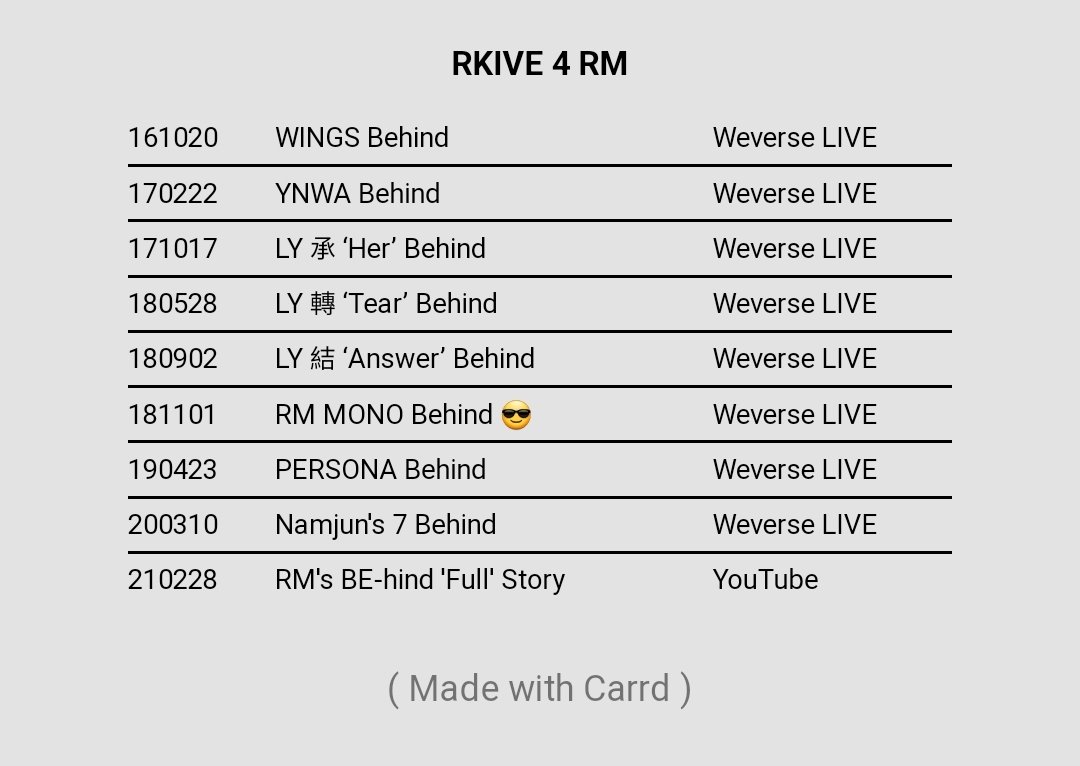 loopsofnj's tweet photo. A lot of people are saying they could watch Namjoon talk about music for hours so here's a reminder that you should (re)watch his album behind lives on Weverse, where he talks about each album in depth!

Check https://t.co/GHhDZJjXCB for easy access to all content in one place! https://t.co/cerh9jbFeX
