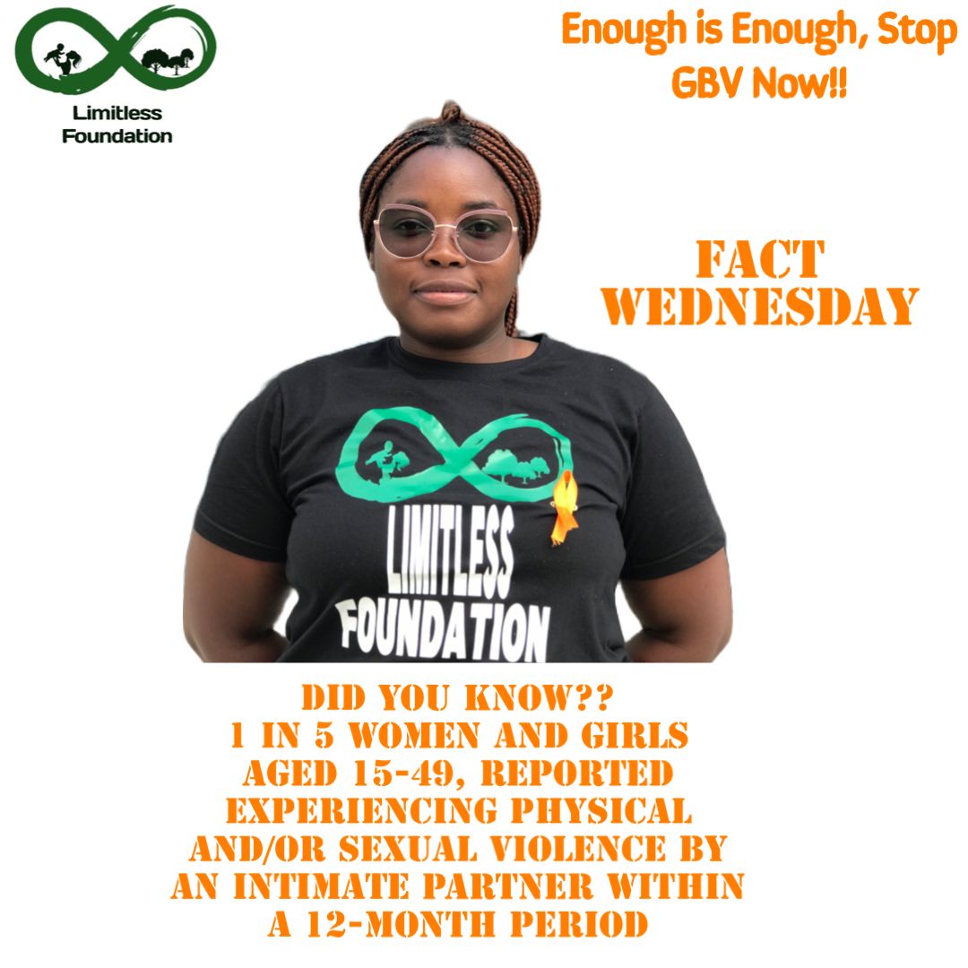 LimitlessFDN's tweet image. Knowledge is power but it’s only powerful when Shared ….. Lady Norena.

On our Fact Wednesday Episode we feature UN Women report on GBV .