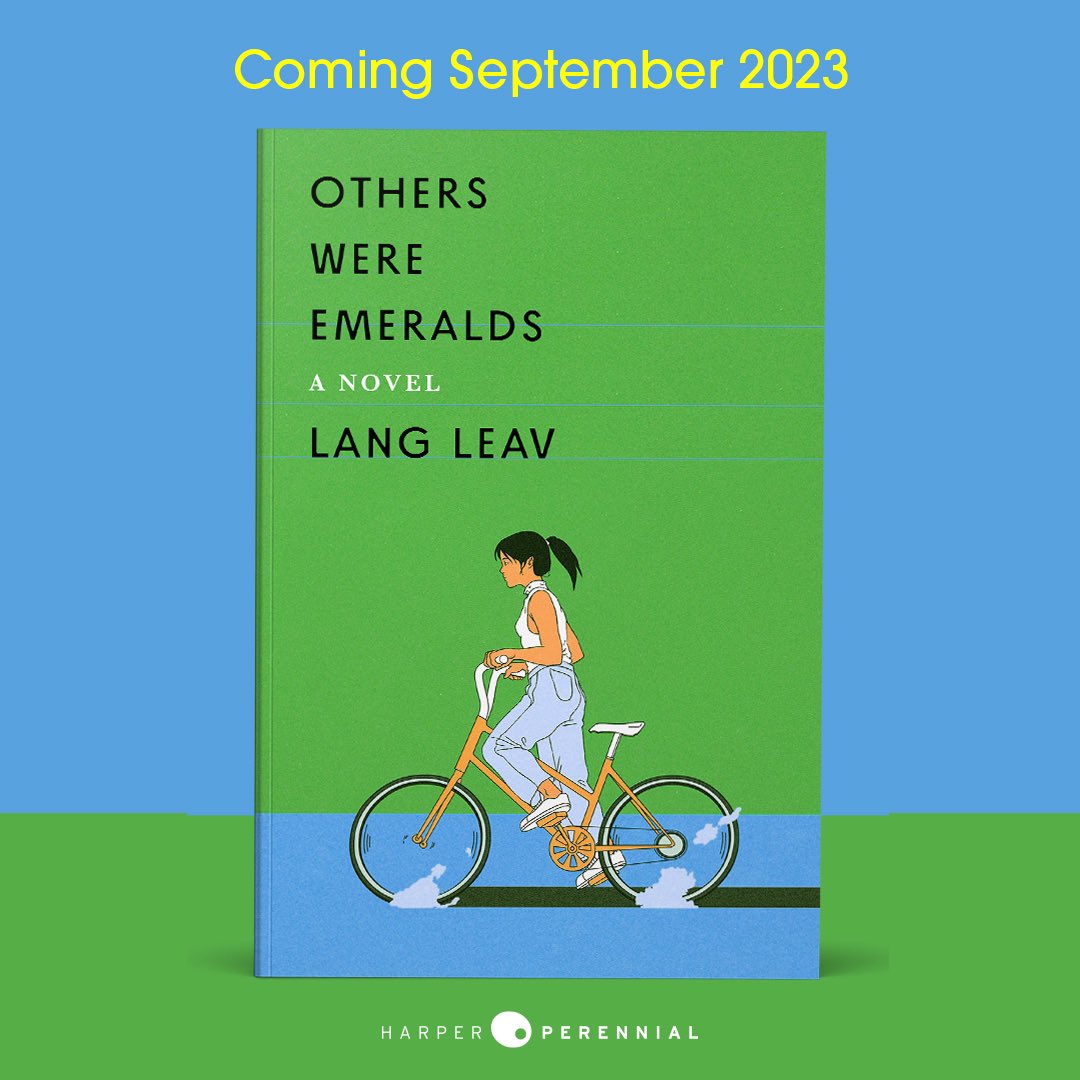langleav's tweet photo. Thrilled to share the gorgeous cover of my new novel Others Were Emeralds, a nostalgic love letter to my youth and immigrant roots, set against the backdrop of anti-Asian sentiment 
sweeping Australia in the late 90’s. So much of my heart has gone into this book, and I can’t wait for you to read it 💚💙 Pre-order here: https://t.co/K6aJWKn763 | Artwork by @manshenlo