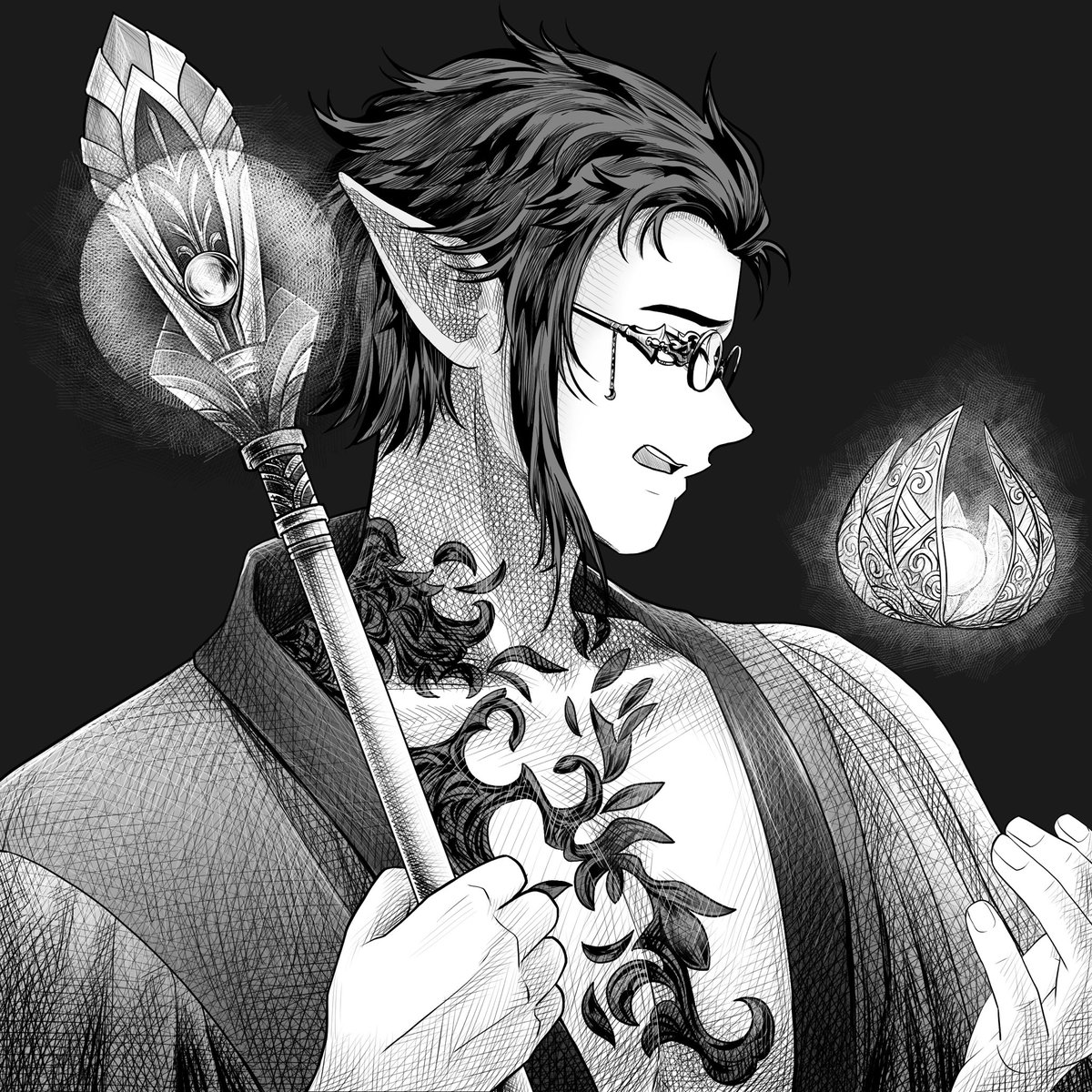 Saw this Elf listed today and I couldn’t leave it there ! 

I was looking to get one of those glowing weapons for a long time! 🔥🔥🔥

<a href="/OldeusOfficial/">Inkugami</a>