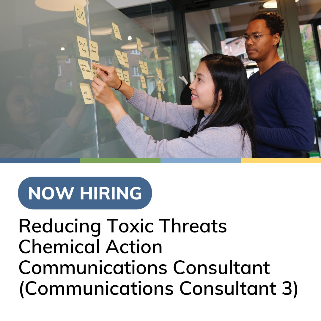 Job posting for reducing toxic threats chemical action communications consultant