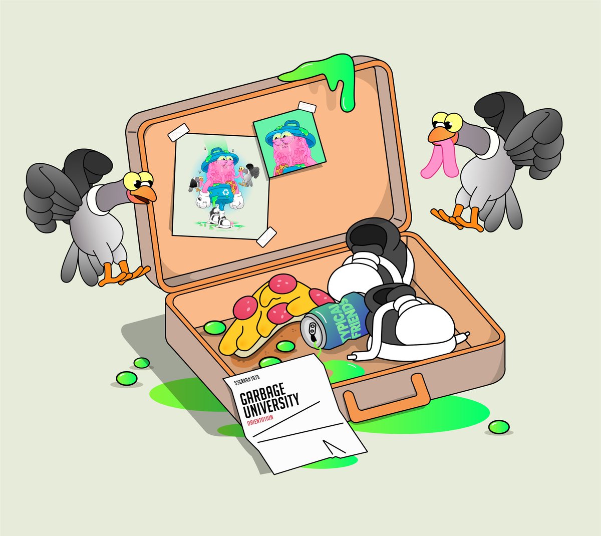 33GRRR's tweet photo. And @garbagefriends suitcases ?🗑️🤮
can't wait to reveal the rest 👀
@MotionMarkus @_typicalfriends
#GarbageTalk #NFT #fanart https://t.co/2jLts0Lnn3