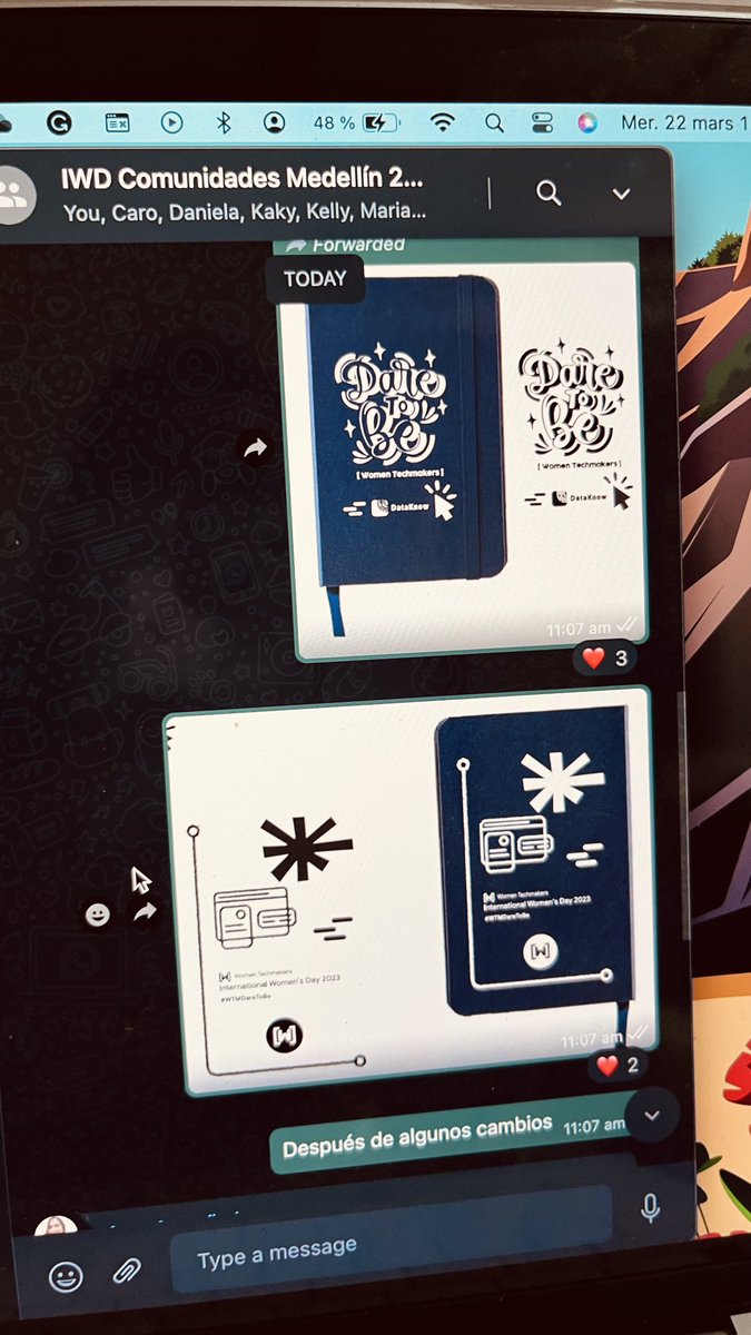 briaenrose's tweet image. Estamos trabajando varias comunidades para crear el ⁦@WTMmde⁩ 2023 y mi diseño lo tendrán en el swag con estas libretas que daremos a más de 100 asistentes al evento que conmemora el día de la mujeres en tecnología.

No saben lo que siento ahorita 🥺🥹 No saben #WTMDareToBe