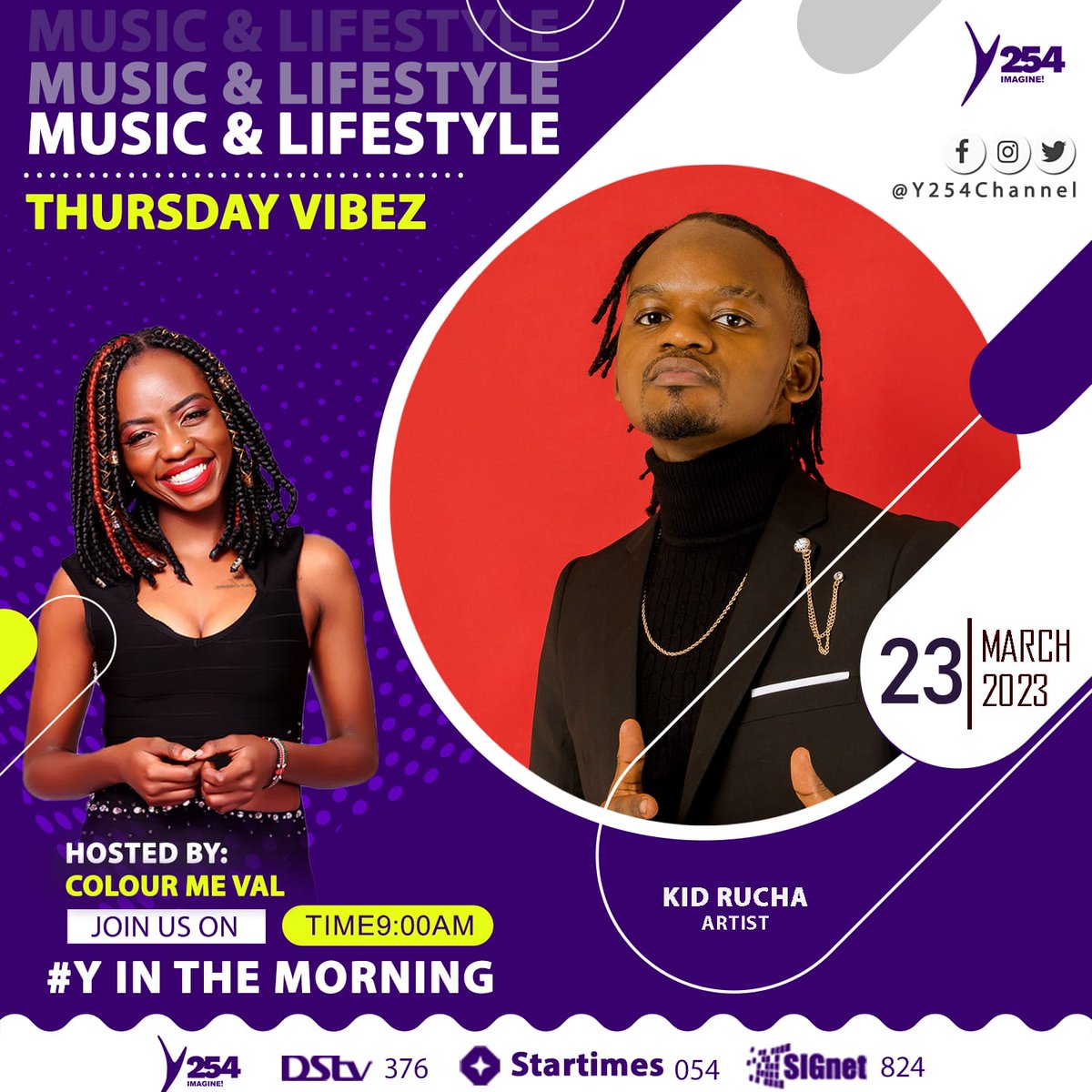 #AlbumMediaTour Catch me tomorrow morning @ 9:00am at the  #YInTheMorning Show on y254TV 🔥💯

Meanwhile , 'Head In The Sky' (Full Album) is Streaming on Spotify, YouTube, Boomplay & iTunes. . Check Out ! ✨ 

 linktr.ee/kidrucha

#HeadInTheSky #HipHop #rap #music