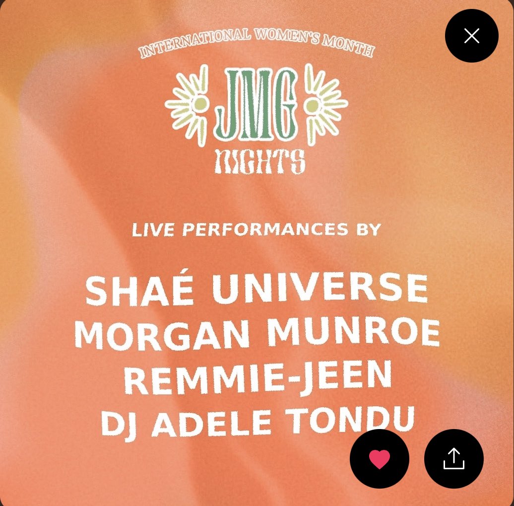 Next week I’m seeing @Amahlamusic , @lovedayasoul , @ShaesUniverse , @MorganMunroe and Remmie-Jeen live 🤩🤩🤩🤩🤩🤩