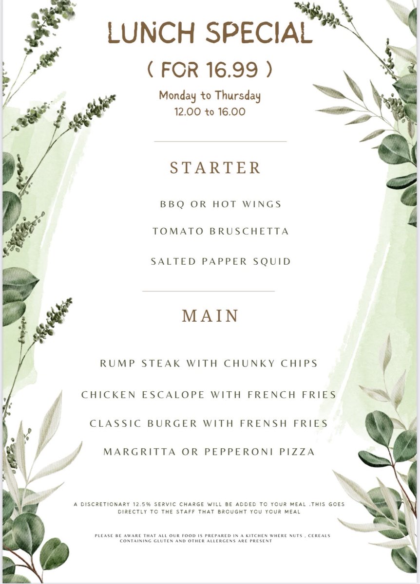 A mid week special.  Worth a try me thinks