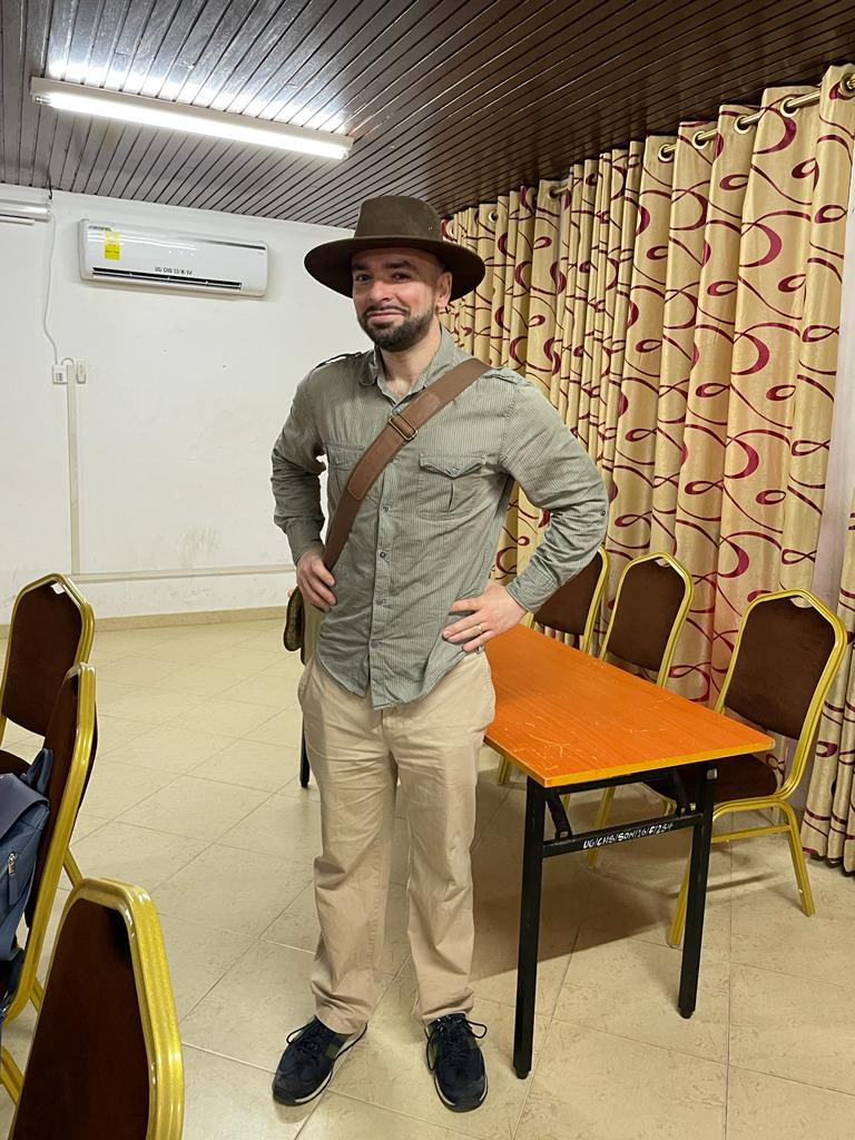 Great to be at <a href="/LancasterGhana/">Lancaster Uni Ghana</a> today doing some workshops around research funding with <a href="/LancsDHR/">Division of Health Research, Lancaster University</a> colleagues. 

I’m told I look a bit like Indiana Jones!