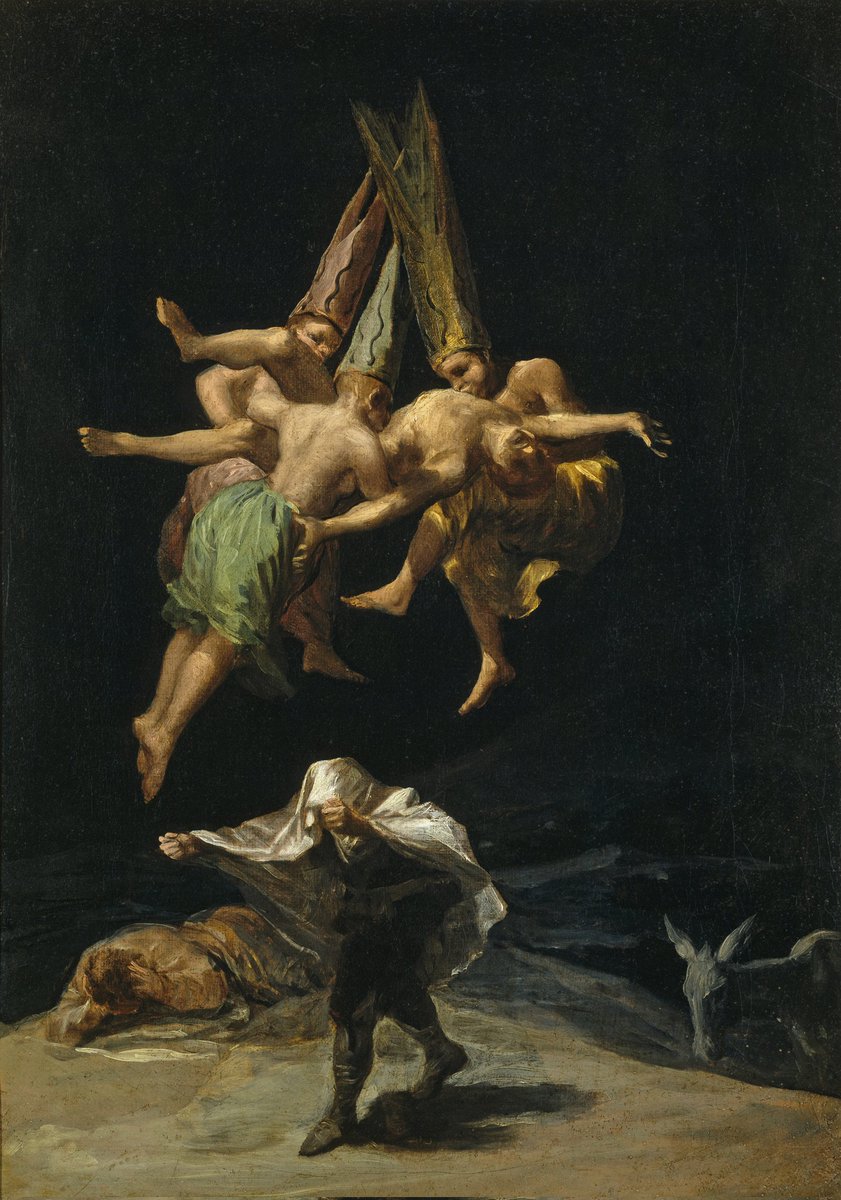 victoriamolcc's tweet photo. Tweet de apreciación de Goya y sus pinturas de temática esotérica o de brujas 🎃 https://t.co/px6bNzu6b5