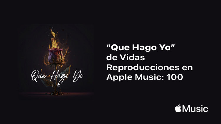 VidasOfficial's tweet photo. Acabo de alcanzar un nuevo peldaño en @AppleMusic. Gracias por escuchar.
https://t.co/gGmXkxSbFf https://t.co/XR8QwidOik