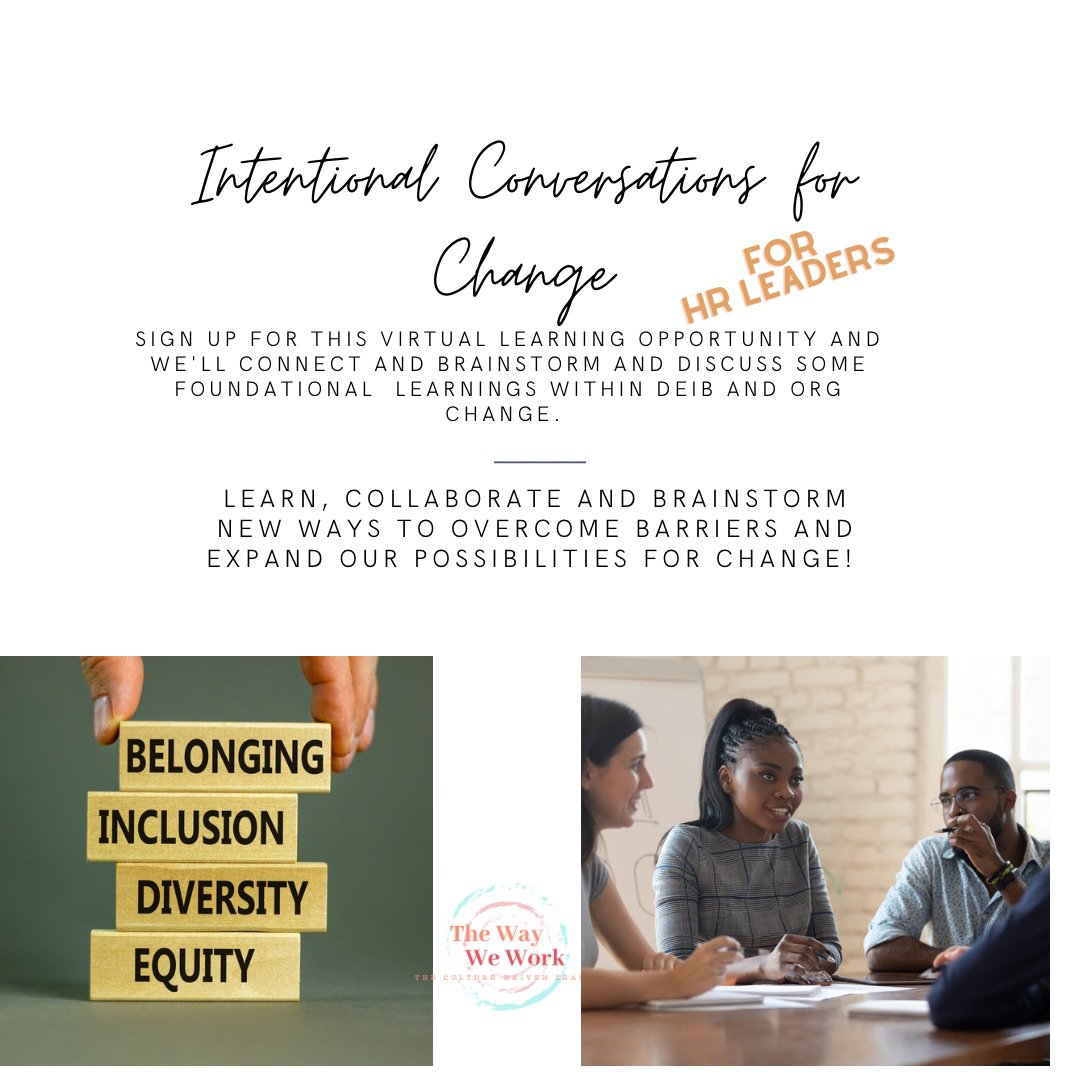 TheWay_WeWork's tweet image. One of my favorite past times is scenario building on the #Inclusivefutureofwork Intentional Conversations for Change this Thursday at 12 pm est.
#Organizationalculture#HR

eventbrite.ca/e/intentional-…