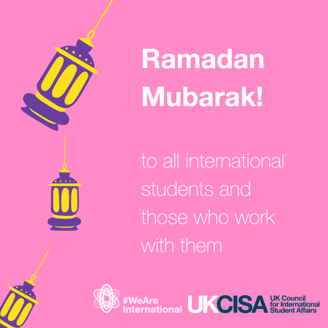 UKCISA's tweet photo. Wishing a very blessed #Ramadan to those who celebrate!
#UKCISA #WeAreInternational https://t.co/Y2WaIxY3Kg