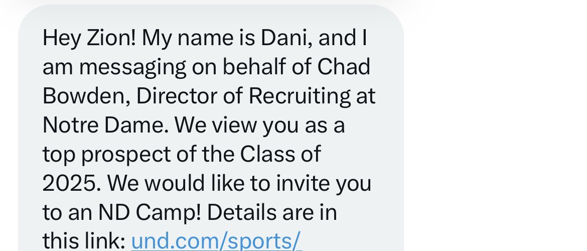 Zion finau (@zionfinau) on Twitter photo Big thank you to <a href="/NDFootball/">Notre Dame Football</a> and Chad Bowden for the invite and viewing me as a top prospect for 2025! #GoIrish <a href="/daniobringer/">Daniela Obringer</a> <a href="/CCHSFOOTBALL_/">CornerCanyonFootball</a> <a href="/rauksteady1/">Sam Finau</a> <a href="/bcavi68/">BJ</a> Big thank you to <a href="/NDFootball/">Notre Dame Football</a> and Chad Bowden for the invite and viewing me as a top prospect for 2025! #GoIrish <a href="/daniobringer/">Daniela Obringer</a> <a href="/CCHSFOOTBALL_/">CornerCanyonFootball</a> <a href="/rauksteady1/">Sam Finau</a> <a href="/bcavi68/">BJ</a>