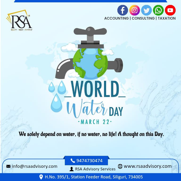 #worldwaterday #water #essentialpartoflife #savewater #nowaternolife💧 #weallareresponsible #climateaction #responsibility #rsaadvisory