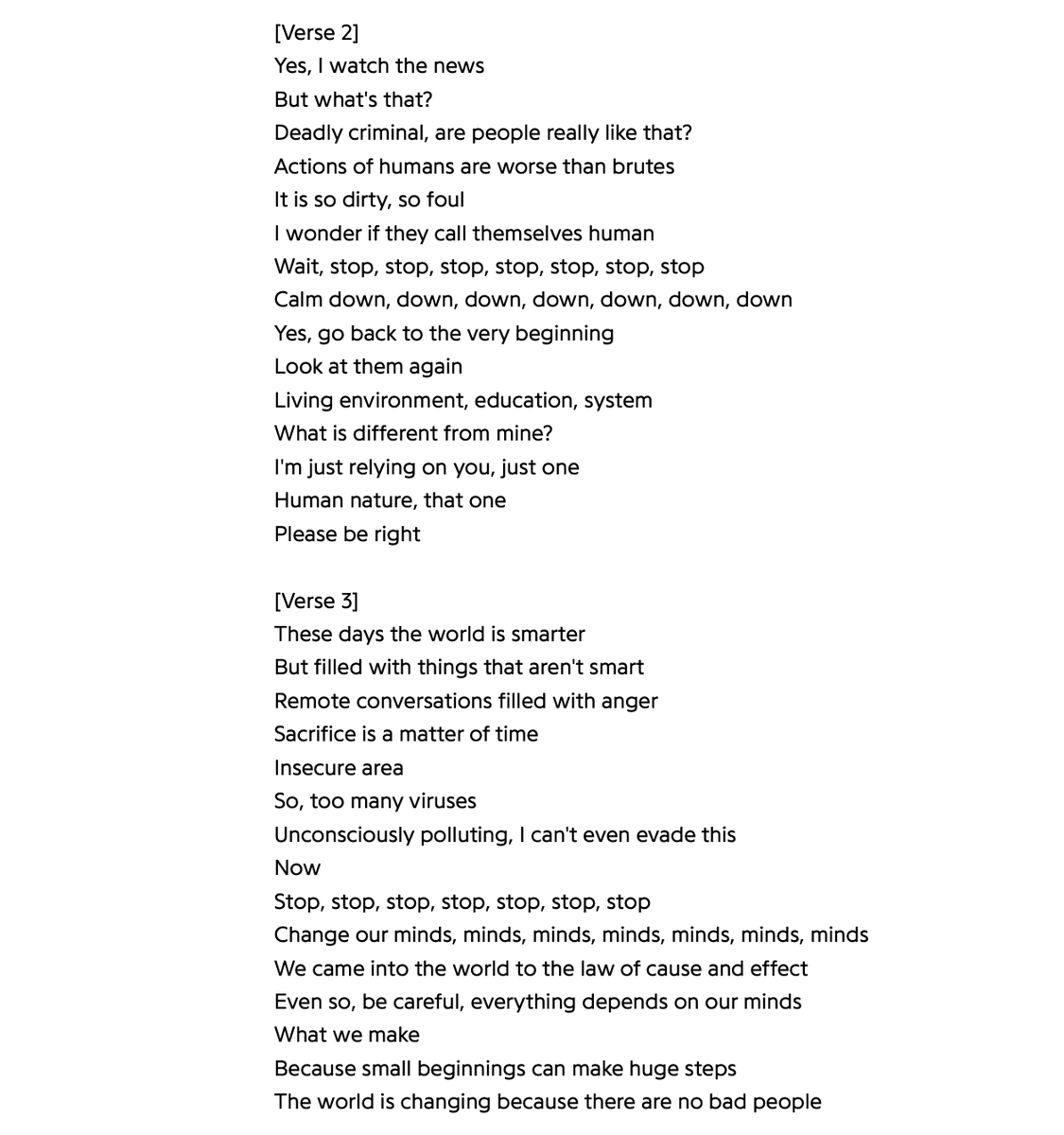 hobilove_'s tweet photo. 🧵Can we just talk about STOP? hobi is really such an amazing person for this song. 

the statement "there are no bad people in the world" is a philosophical and moral belief that suggests that every individual has the potential to do good and that no one is inherently evil. + https://t.co/nb1laCsxwW