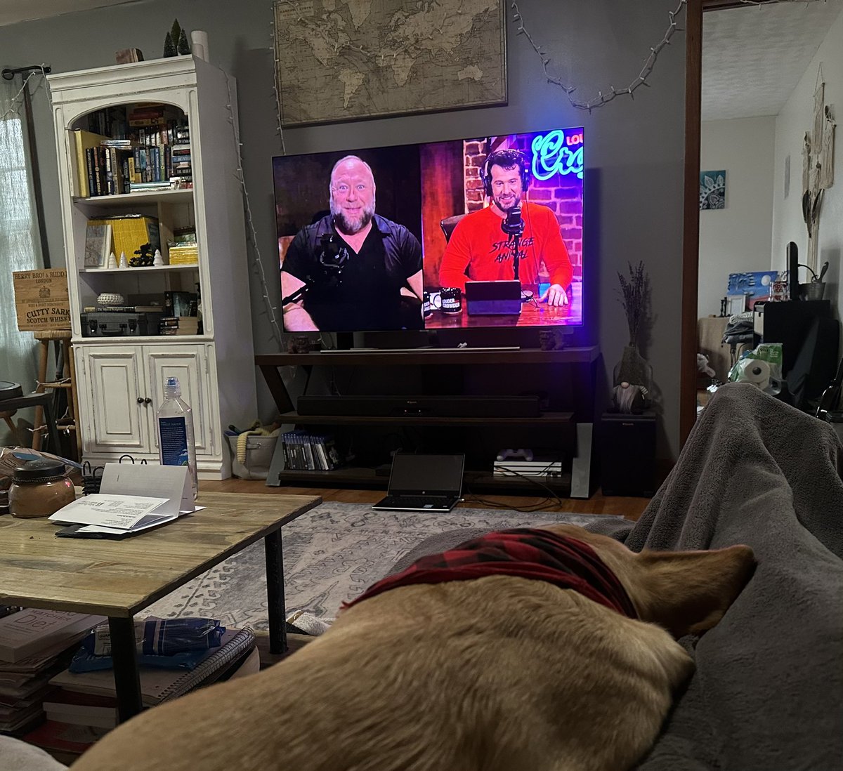 How Nala (aka booger, aka dipshit, aka crackhead, aka diva pup) and I watch Louder with Crowder every day! Welcome back! Nala would love to see more of her boyfriend Joe Louis though. Let’s go! #HowIWatchCrowder #TheBoysAreBack #MAGA #GayFrogs #LouderWithCrowder #MorningSlurp