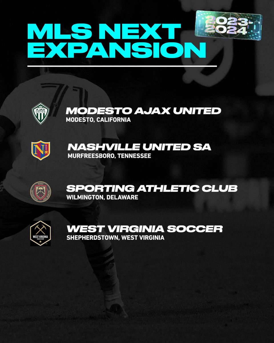 MLSNEXT's tweet image. MLS NEXT Update 23.24 is ready to install.📱

Our newest members showcase a commitment to elite individual player development in addition to fostering a positive environment within their local soccer communities. 

2023-24 expansion teams will kick off with MLS NEXT in the fall.
