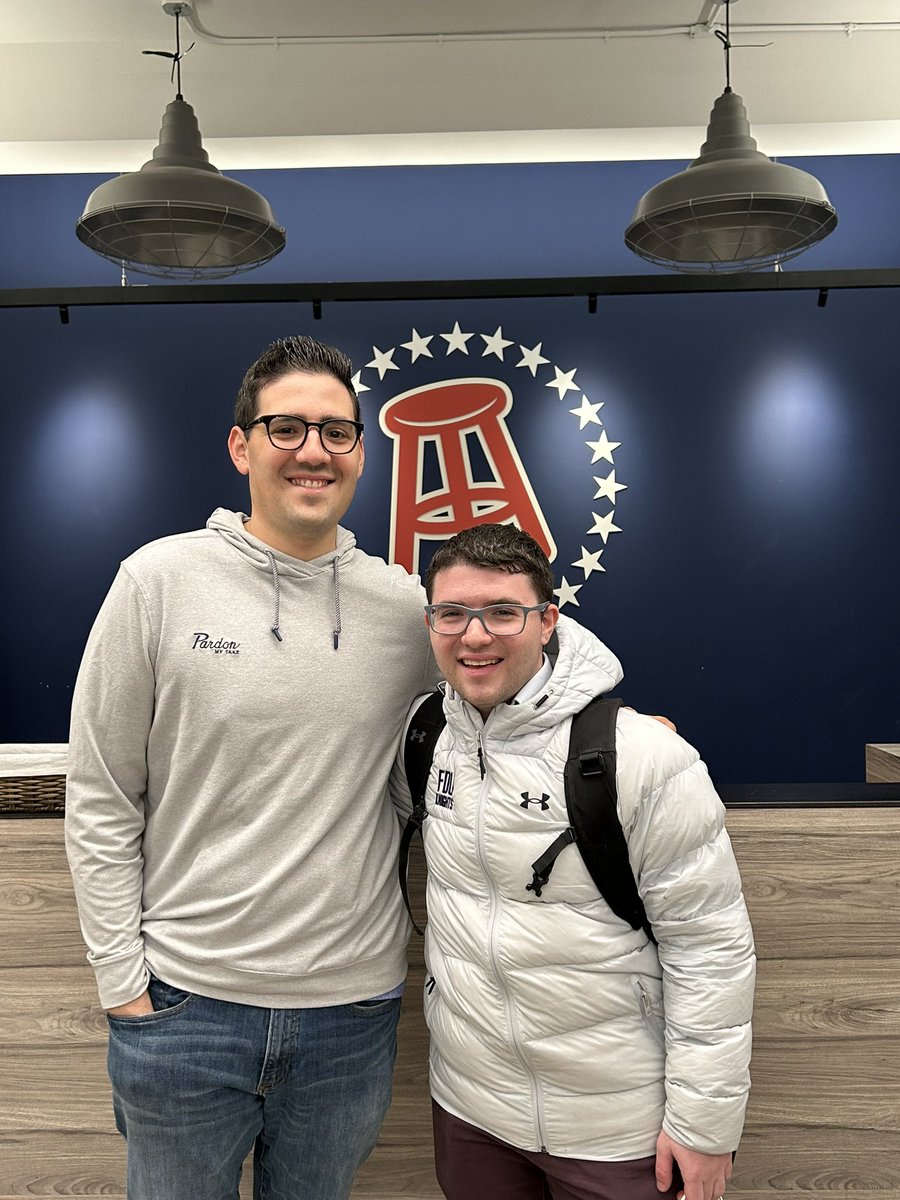 Jake Marsh on Twitter "Great meeting the one and only JordanSarnoff at Barstool HQ today! See