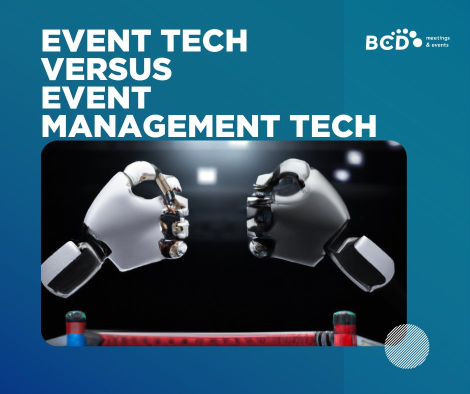 The showdown for meeting success in 2023 is here, and there's two options in the ring: event tech and event management tech. Businesses must know the distinctions between the two & make the choices that will create successful meetings. Find out more ➡ bit.ly/3nbGNzL