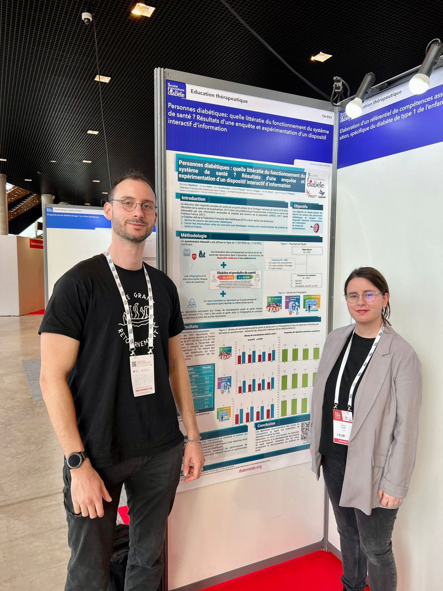 FedeDiabete's tweet photo. [#CongrèsSFD] Les posters scientifiques portant sur  les études réalisées par @NicolasNaiditc1  du #diabetelab de la Fédération .

Plus d’informations sur ces études et sur le #diabetelab à retrouver  ici  ⏬
https://t.co/Fs1x0eyh3I https://t.co/lP7x7pV8zT