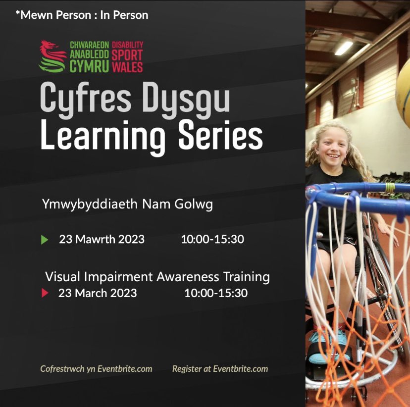 *Last call* Visual Impairment Awareness workshop Thursday 23rd March 10-3.30pm Deeside LC. Get in touch or book here: eventbrite.co.uk/e/visual-impai…