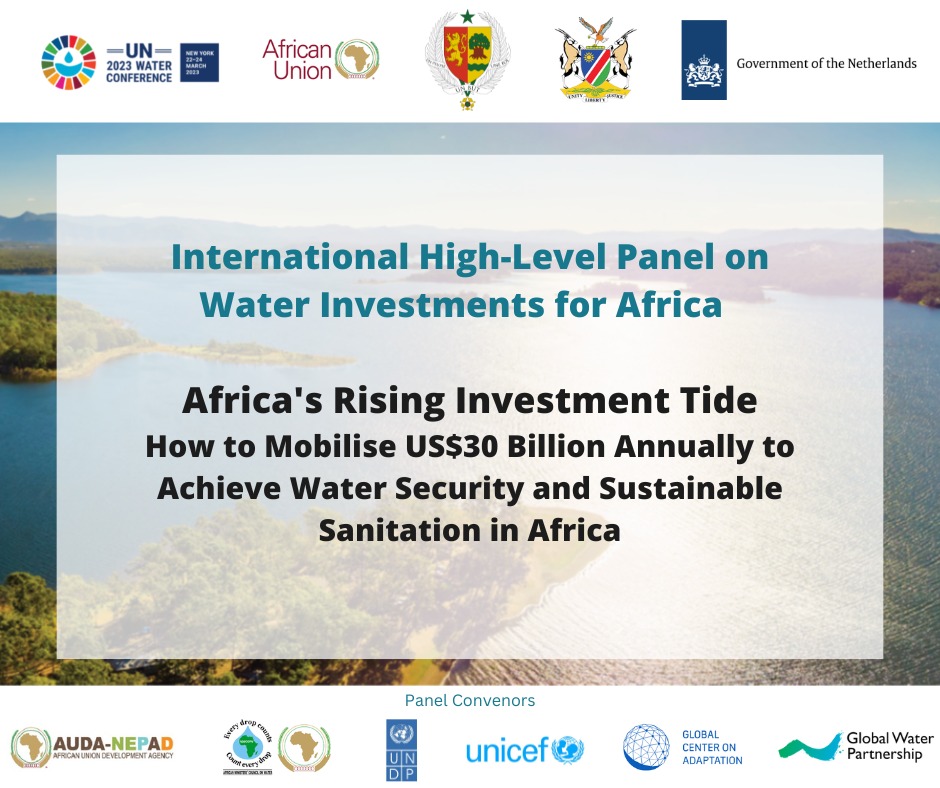 GWPSAF's tweet photo. #HappeningNow is the launch of The International High-Level Panel on Water Investments for Africa report during an official side event at #UNWaterConference2023.

Join the livestream ➡️https://t.co/xKSm2IpesN https://t.co/8MDUuQmgJn