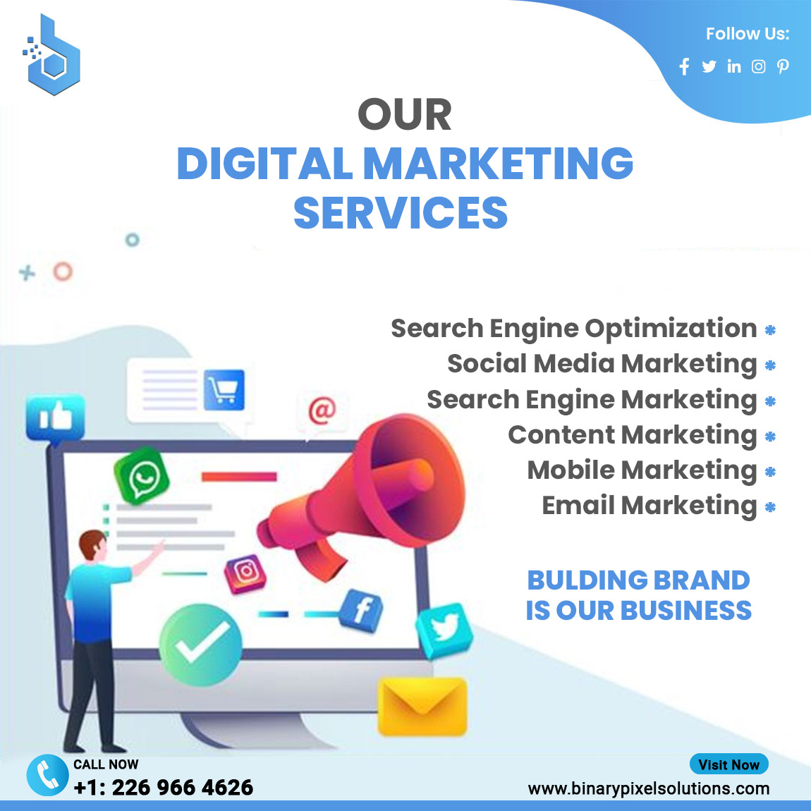 binarypixel_'s tweet image. Drive More Traffic and Conversions with Our Customized Digital Marketing Solutions

➡Get in touch with us for more information: binarypixelsolutions.com/digital-market…

#BinaryPixel #BinaryPixelSolutions #onlinemarketing #socialmediastrategy #SEOservices #PPCmanagement #contentmarketing