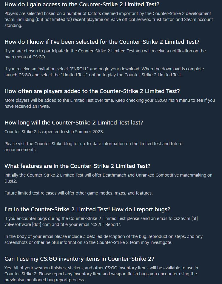 How to join the Counter-Strike 2 Limited Test