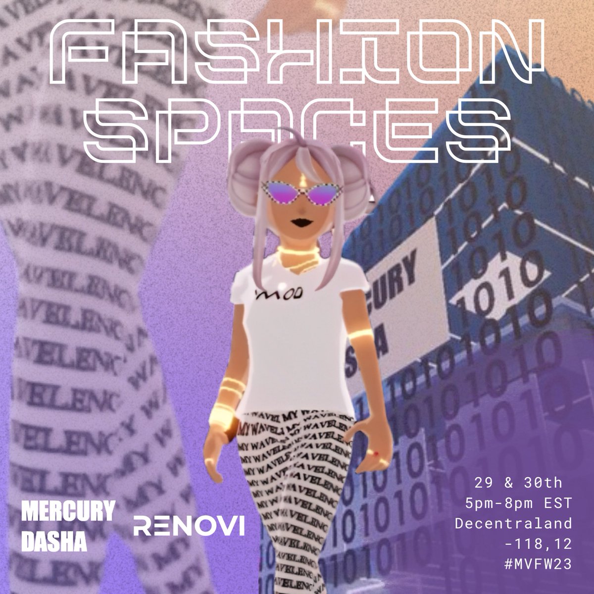 Fashion meets technology at #Metaverse Fashion Week 2023! Follow @MercuryDasha and <a href="/RenoviStudios/">Renovi Studios</a> on Twitter and Instagram to stay updated on our exclusive event featuring the latest wearables. #MVFW23 🔥💻

#web3 #digitalfashion #fashiondesigners #metaversenews #metaversefashion