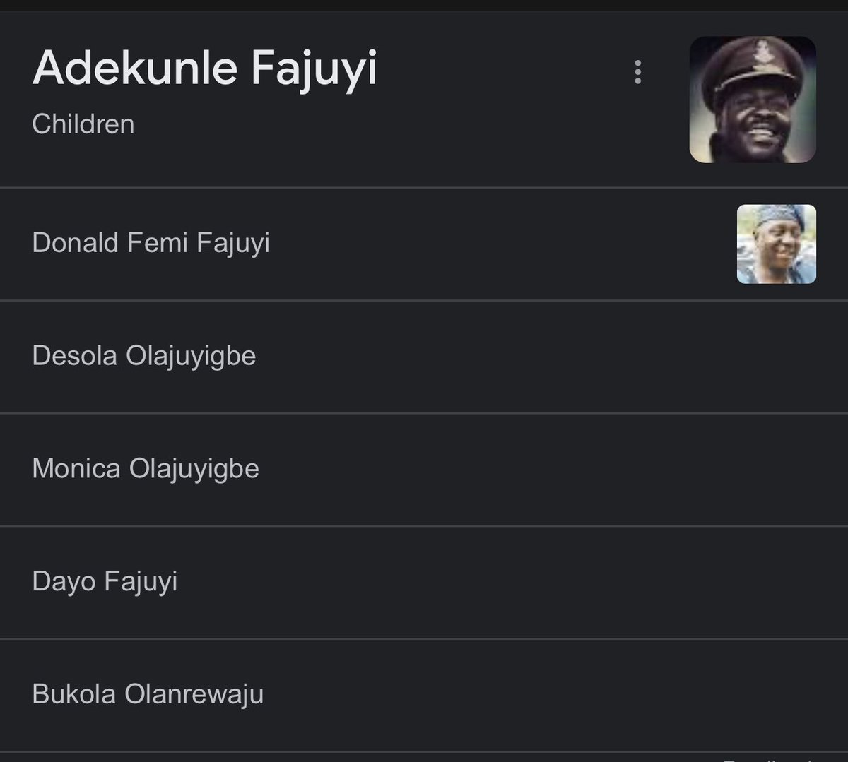 #KemitalksNigeria When our uncle Adekunle Fajuyi was murdered in the 1966 counter coup, he had no house of his own and died a poor man. Late Aunty Eunice never remarried and lived a great life. The kids were so young. It was Bola Ahmed Tinubu <a href="/officialABAT/">Bola Ahmed Tinubu</a> who built her a mansion
