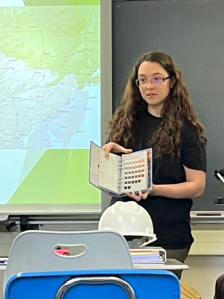 LHU_Biology's tweet photo. Mrs. Charly Bloom ('19) biology alumni spoke to students about her position as a environmental scientist at WHM, State College. Wetland delineation, permiting, soils work and rattlesnakes are all her specialties. Thank you for your time with Dr. Bechtold , faculty and students. https://t.co/9qgEMrn0J8